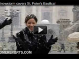Snowstorm Covers St. Peter's Basilica!