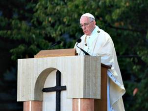 Pope Speaks Cannonization of Father Serra Getty