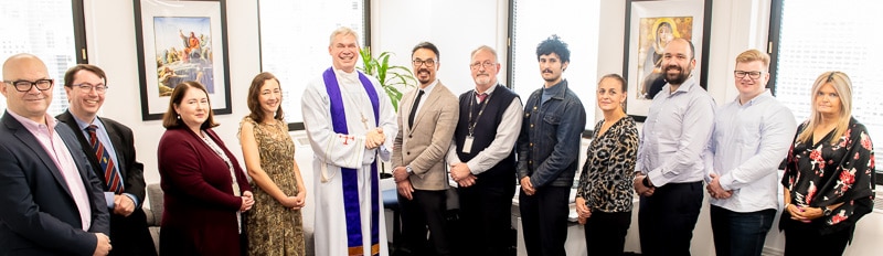 Steve Richards, Michael Kenny, Katie Clarke, Marilyn Rodrigues, Bishop Richard Umbers, Daniel Ang, Peter Rosengren, David Ryan, Renate Cassis, Mathew De Sousa, Benjamin Conolly and Debbie Cramsie.