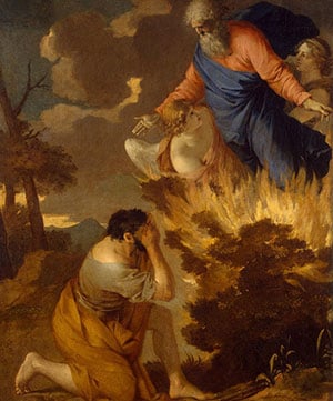 Sébastien Bourdon, The Burning Bush (1643), Hermitage Museum